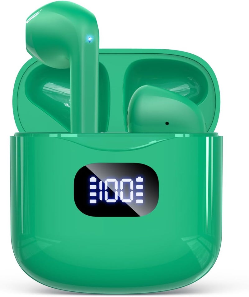 KTGEE Wireless Earbuds Bluetooth 5.3 Headphones, 40Hrs Playback Stereo Ear Buds with LED Display Charging Case IPX7 Waterproof in-Ear Earphones with Mic for Phone Tablet Laptop Sports - Image 1